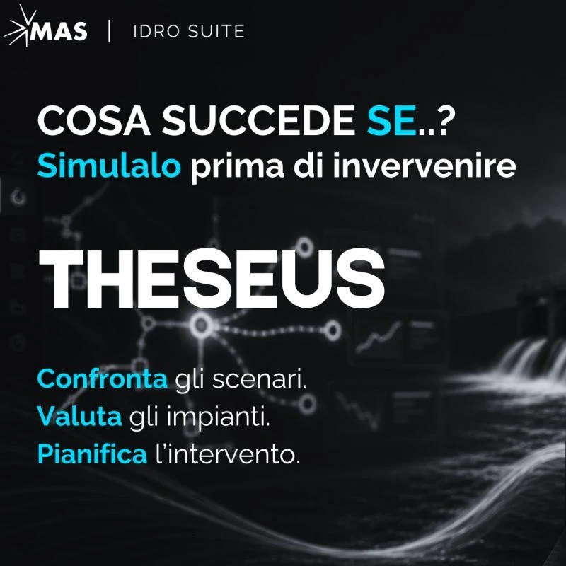 THESEUS: cosa succede se? Simulalo prima di intervenire. Confronta gli scenari, valuta gli impianti, pianifica l'intervento
